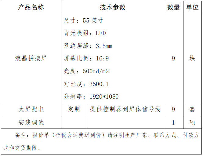 信息調(diào)度中心液晶拼接屏改造項(xiàng)目詢價公告.png